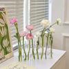 Test Tube Glass Vase Insertion Type Decorative Flower Rack Hydroponic Flower Pot Combination Vase Office Living Room Decoration