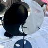 Naturlig Kristall Obsidian Yin Yang Tai Chi Prydnad - 10cm Hall Dekoration