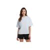 Puma Round Neck Solid Color Short Sleeve T-Shirt Unisex Tops Light-Blue Gray 599018-31