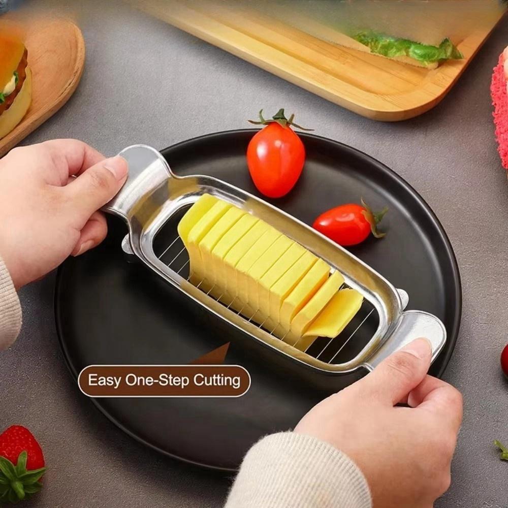 Stainless Steel Cheese Slicer Convenient and Fast Thickness Butter Cutter Foie Gras Buttery Cheese Ham Divider Tools