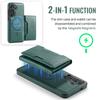 For Samsung Galaxy S25+/S24+ Case Multi Card Slots Zipper Leather Phone Cover with Shoulder