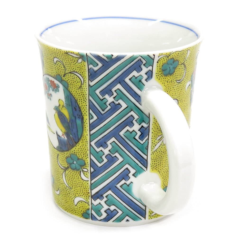 Waza no Kura Stylish Kutani Ware Mug Yoshidaya Marumon Floor Plan Pottery Luxury Brand Tableware Made in Japan