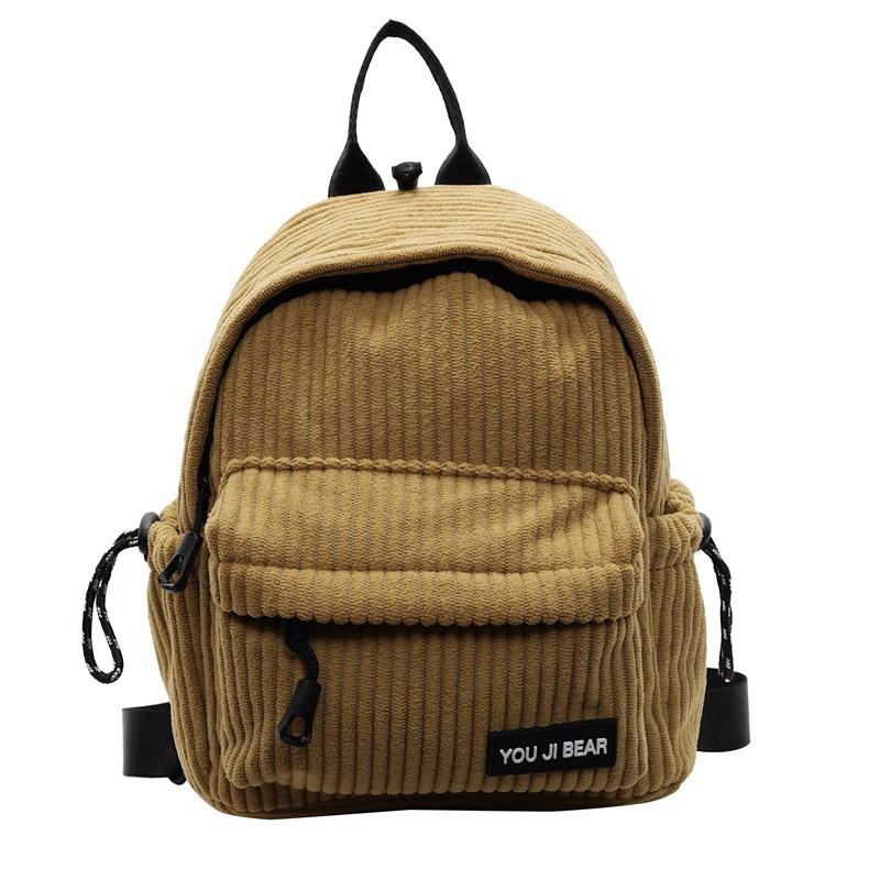 

Multipurpose Corduroy Backpack Women 2024 New Style Large-capacity All-matching Chest Bag Travel Small імбирний