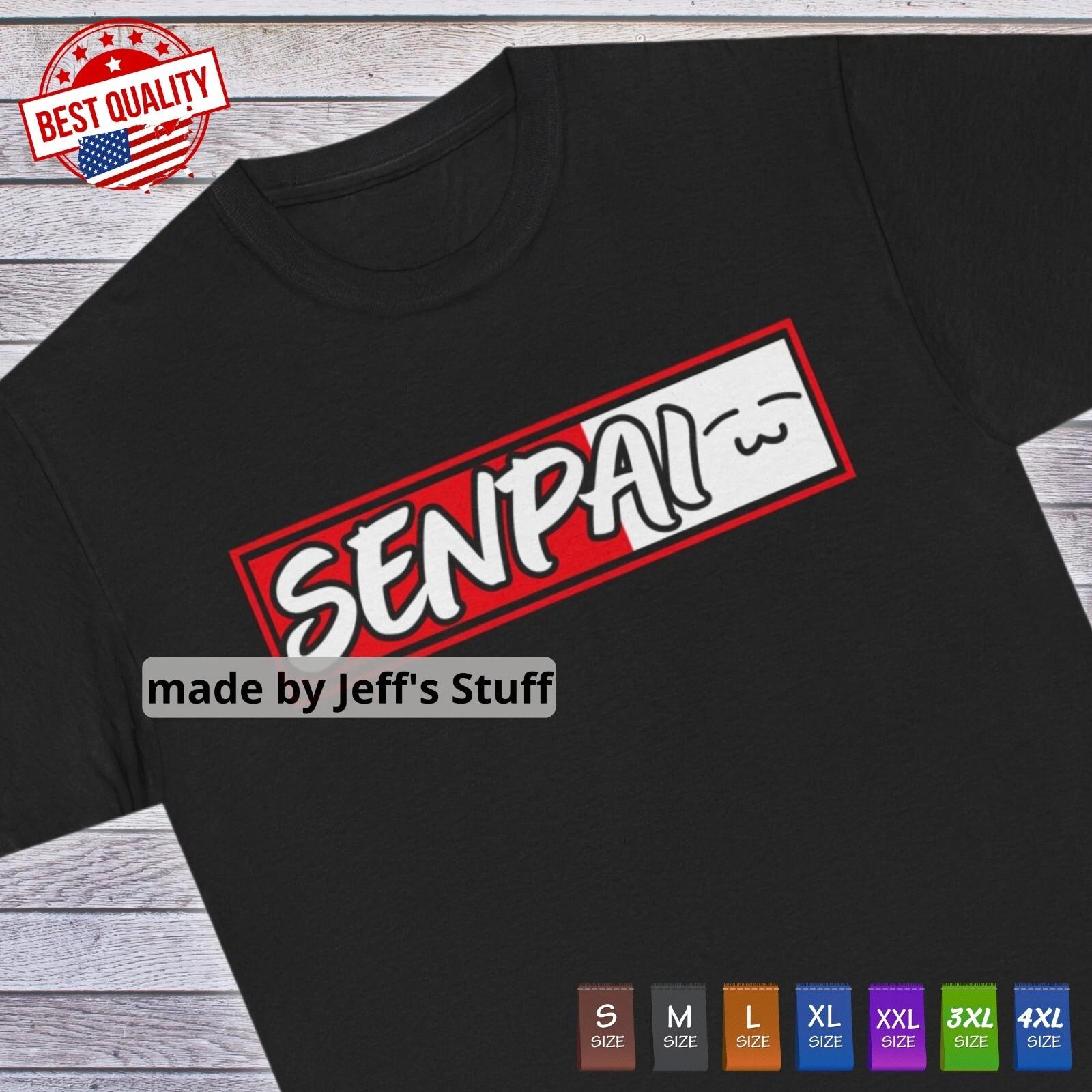 Cosplay Senpai T Shirt Kawaii Waifu Cute Tee Manga Anime Japanese Kawaii Otaku L