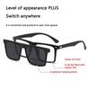 6 In 1 Men Women Optical Magnetic Sunglasses Clip Magnet Clip on Sunglasses Polaroid Clip on Sun Glasses WIth Box