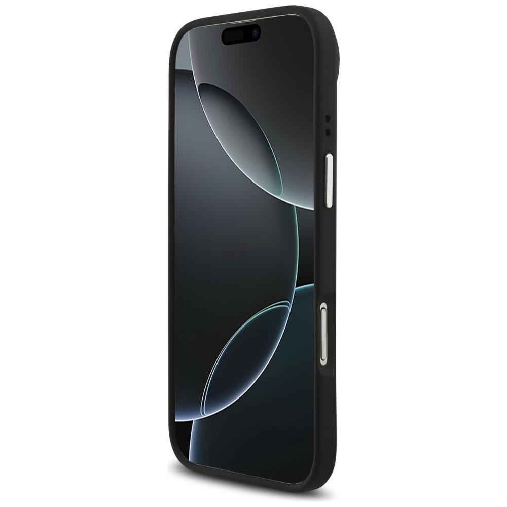 Coque Guess Grained Big 4G Logo Classique pour iPhone Air noir