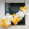 Sonnenblumen Gänseblümchen Ballonkette Geburtstagsarrangement Macaron Ballonkranz Bogen Set