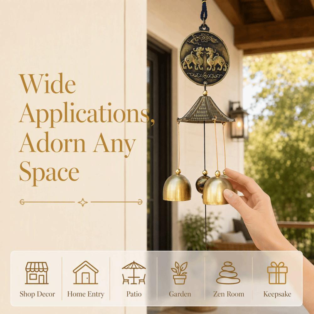 1pc Outdoor Metal Bells Metal Wind Chimes Fortune Tree Wind Chimes For Shop Home Decoration