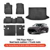 YZ For Hyundai Casper Elantra Ioniq 6 Kona Nexo Palisade Sonata Venue Car Trunk Mat Luggage Mat  TPE LHD Set Floor Liner Mat