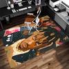 1pc Juice WRLD Print Area Rug - Soft, Washable Non-Slip Indoor Mat for Office Chairs, Living Room, Home Office Decorative Rug