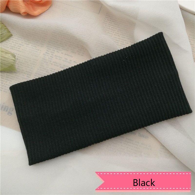Elastic Cotton Sports Solid Color man headband for women Elastic Headbands Fitness Yoga Hair Bands Stretch Makeup Accessories