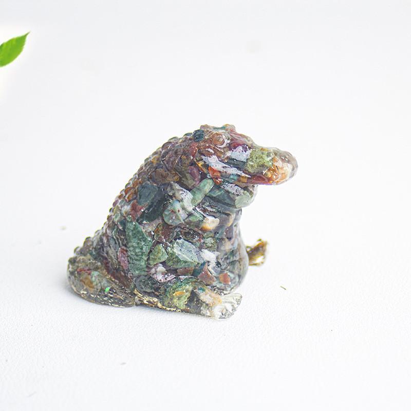 Crystal Resin Miniature Office Decor With Obsidian And Rose Quartz For Home And Desk Display