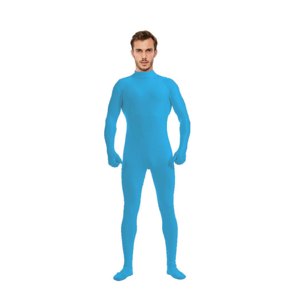 Halloween Solid Color Zentai Half-Body Suit Dancewear & Stage Performance Base Layer