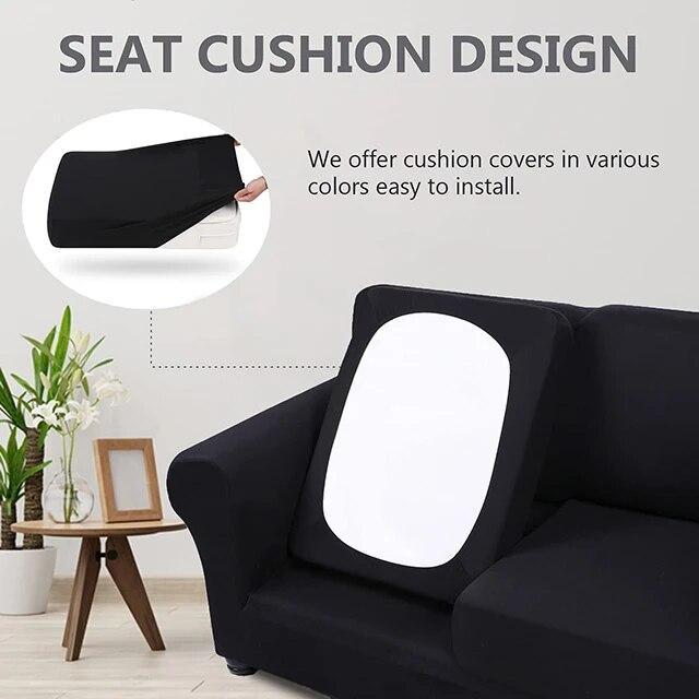 Stretch Sofa Slipcovers Sofa Seat Cushion Covers for Washable Furniture Protector Sofa Cover for Living Room with Elastic Bottom