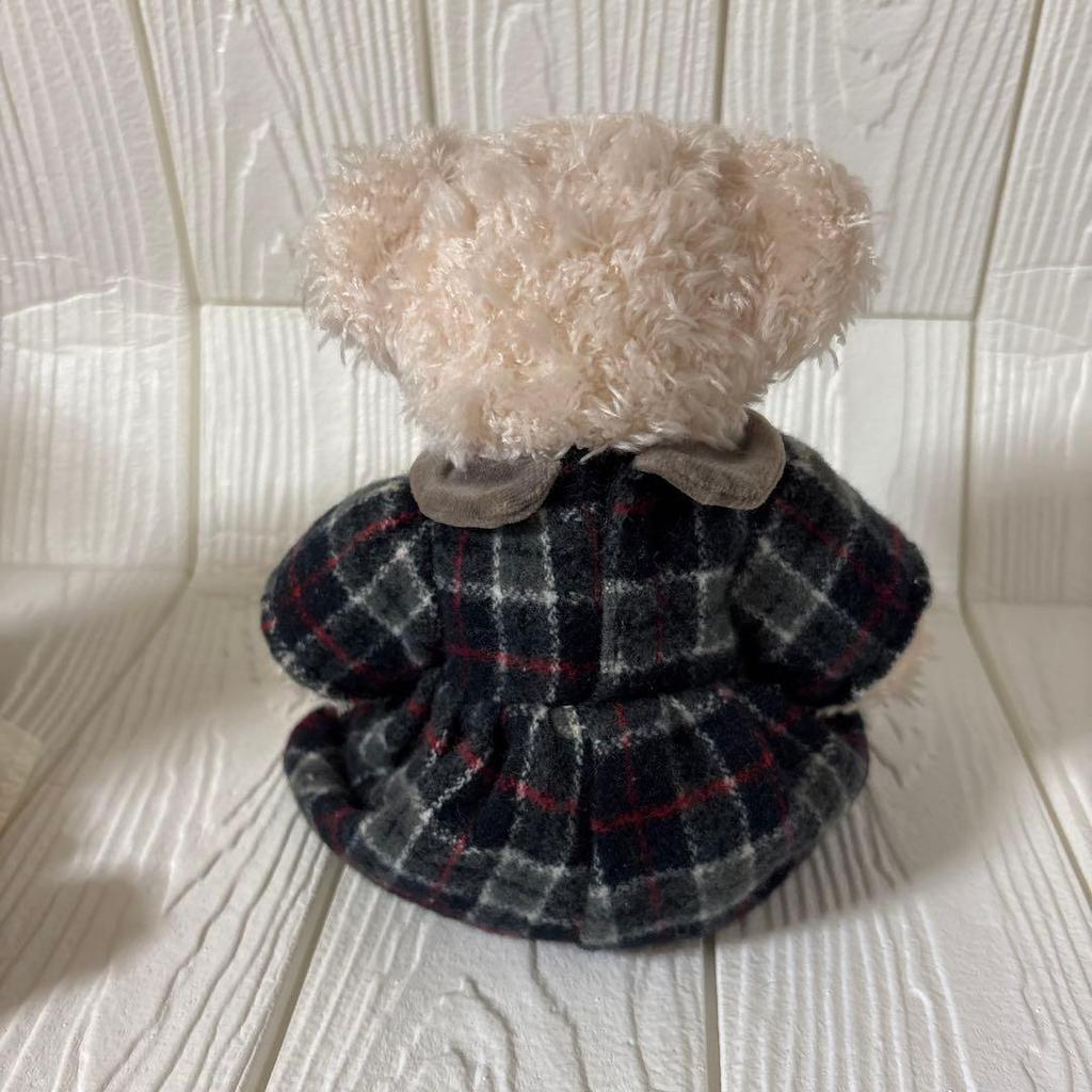 [USED] RUSS Checkered Dress Teddy Bear
