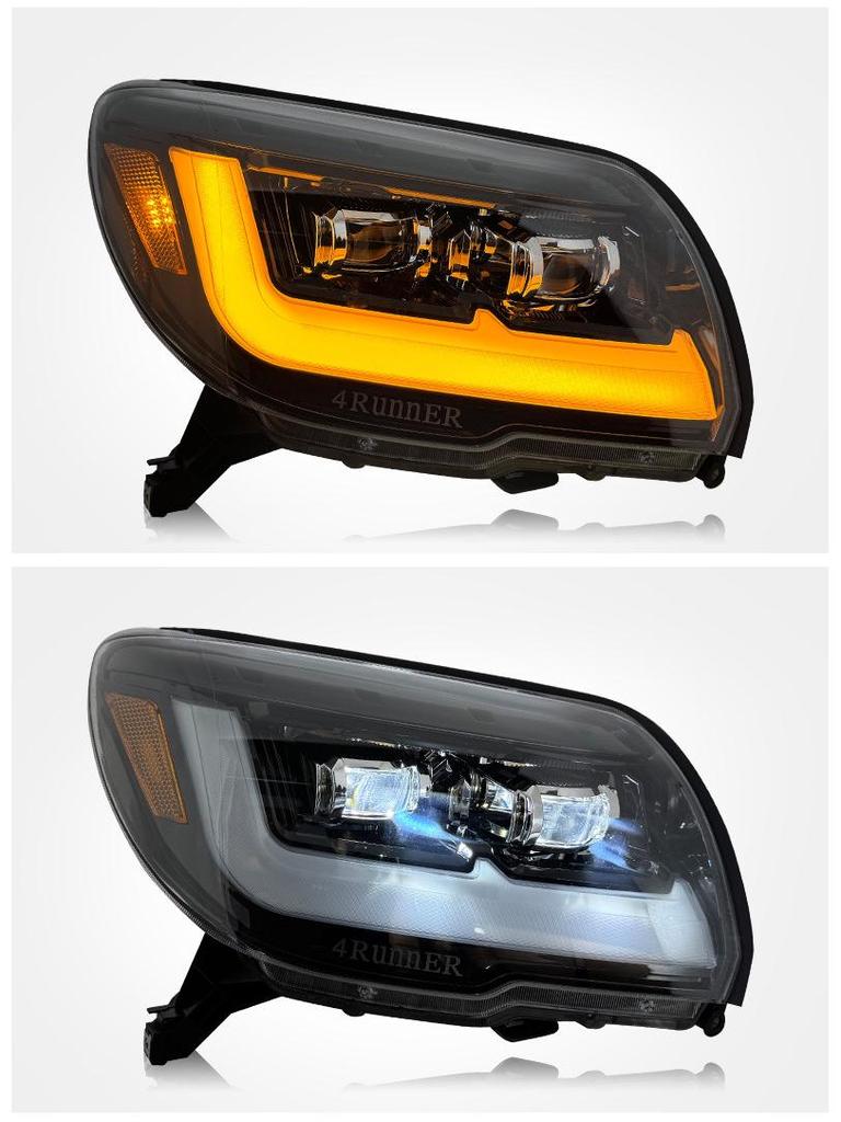 LED Daytime Running Light Projector Headlights for 2006-2013 Toyota 4Runner