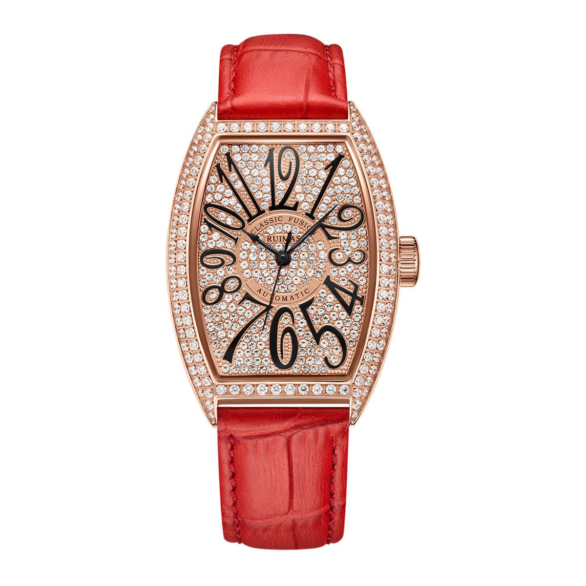 Fashion Automatic Mechanical Watch Temperament Women S Watch Wine Barrel Type Women S Watch 6757