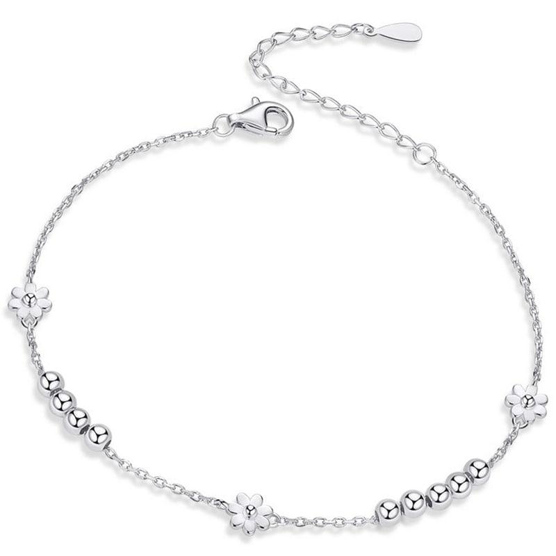 Silver Bracelet Women's Bracelet Flowers Silver 925 Trusky