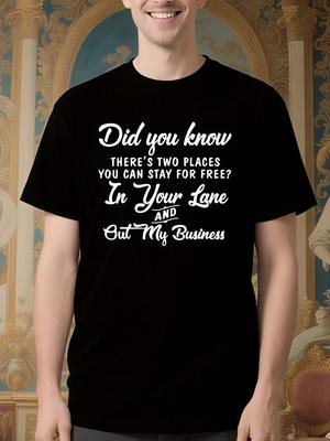 Wo Plus Size Black Crew Neck Tshirt with Did You Know The...