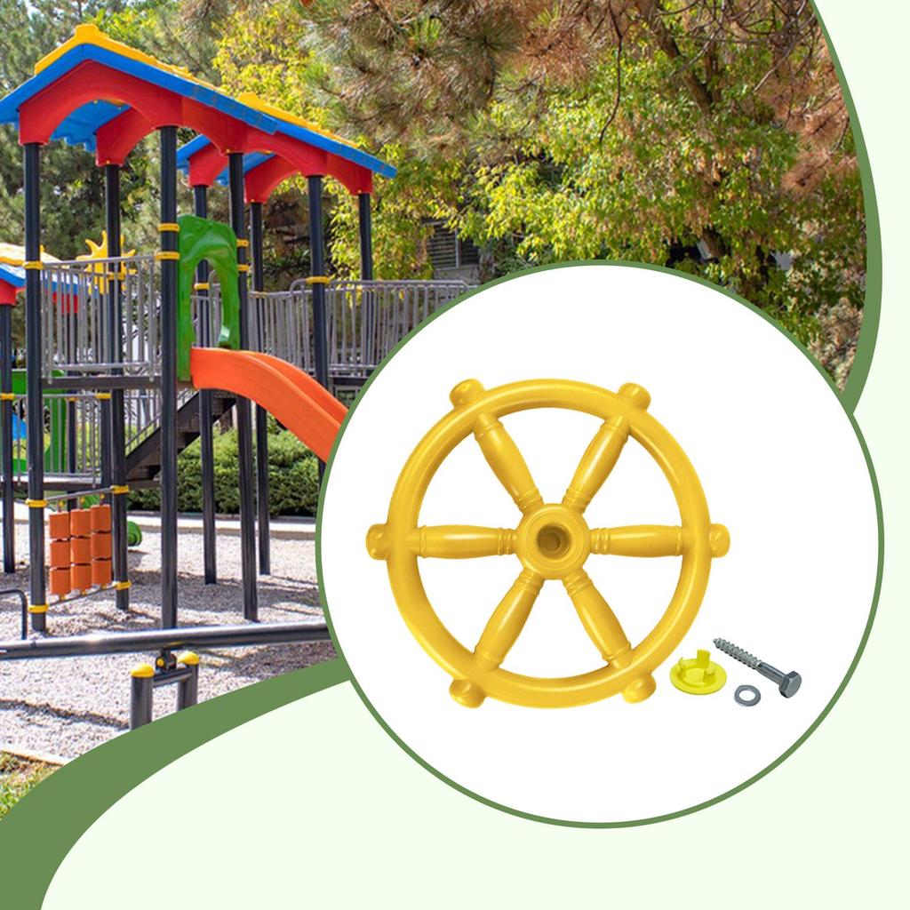Pirate Ship Wheel Toy Playground Equipment for Jungle Gym Backyard Treehouse