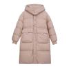 Winter New Down Jacket Women's Long Fashion Waist Loose Thickened Warm White Duck Down Jacket