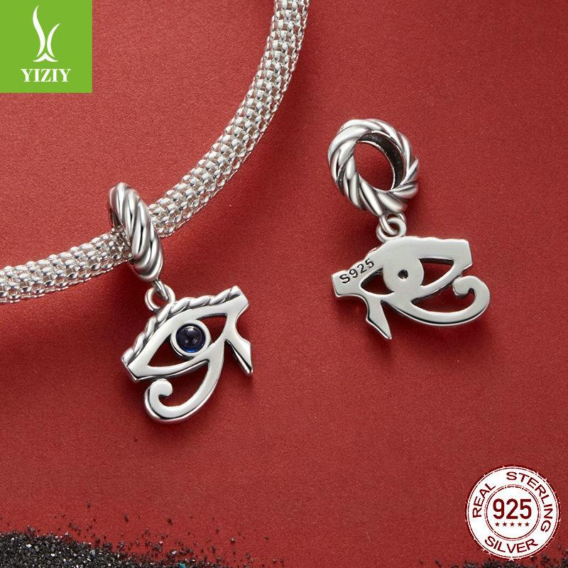Eye Of Horus Diy Pendant Accessory With S925 Silver Bracelet Beaded