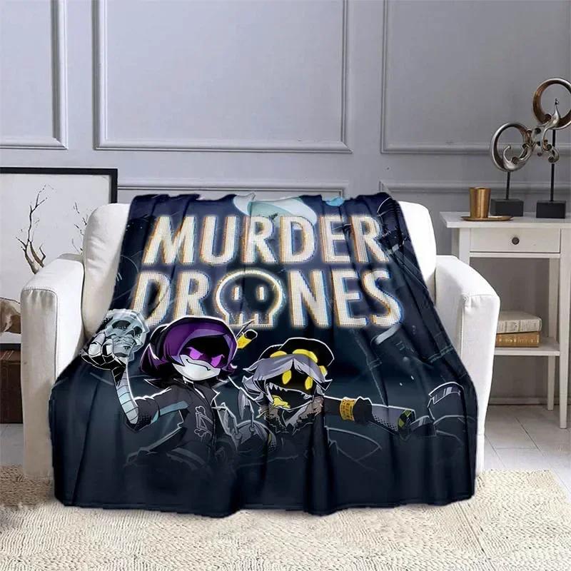 MurderDrones Kreslený Tištěný Nástěnný Dekor Umělecký Tisk Teplá a Měkká Deka Ložní Prádlo Pohodlná Cubre Cama Perfektní Dárek k Narozeninám pro