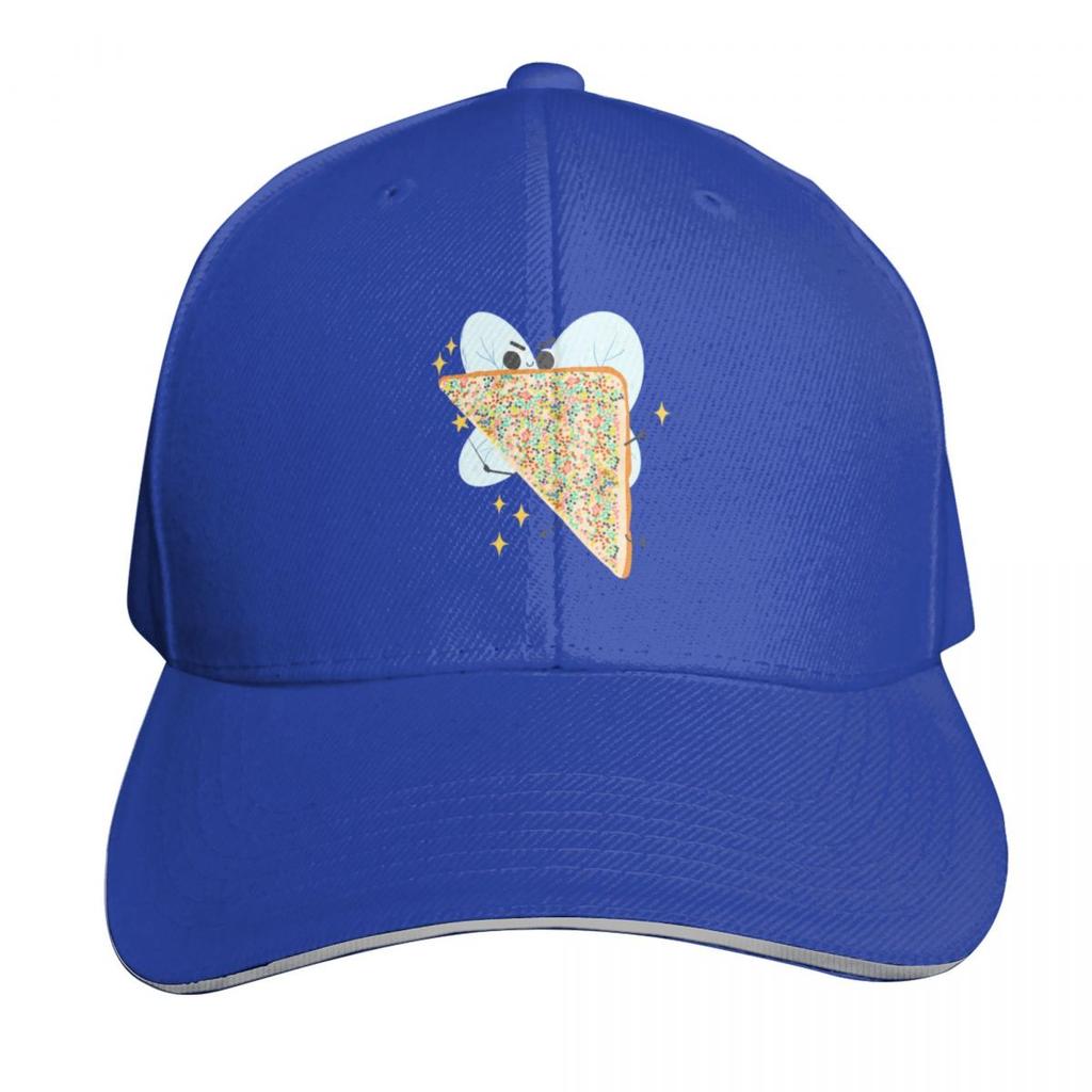 Fairy Bread Slice Cartoon Art Illustration for Fairy Bread Day Baseball Cap Black Sun Hats For Women Unisexs