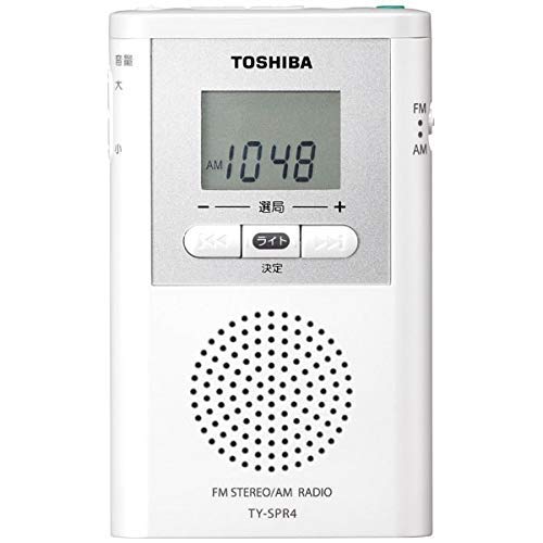 Toshiba Wide FM/AM Pocket Radio TOSHIBA TY-SPR4-W