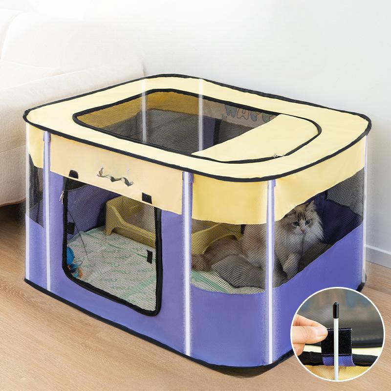 Spring and Summer Large Space Cat Special Contrasting Color Pet Cat Delivery Room Production Tent Waiting Cat Kennel and Kennel
