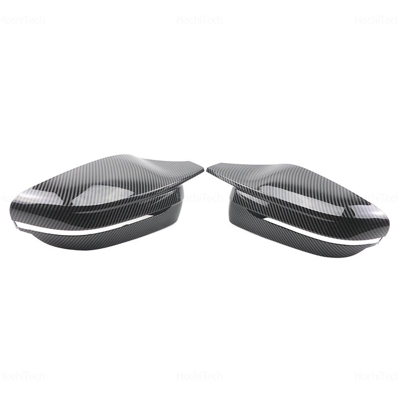 For BMW 3 4 5 7 8 Series G20 G21 G30 G38 G22 G23 G11 G12 G15 G16 Carbon Fiber Glossy Black Replacement Side Mirror Covers Cap