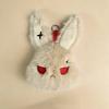Fluffy Gothic Rabbit Compact Stitched Bunny Bag Pendant Halloween Plushie  Party Favors