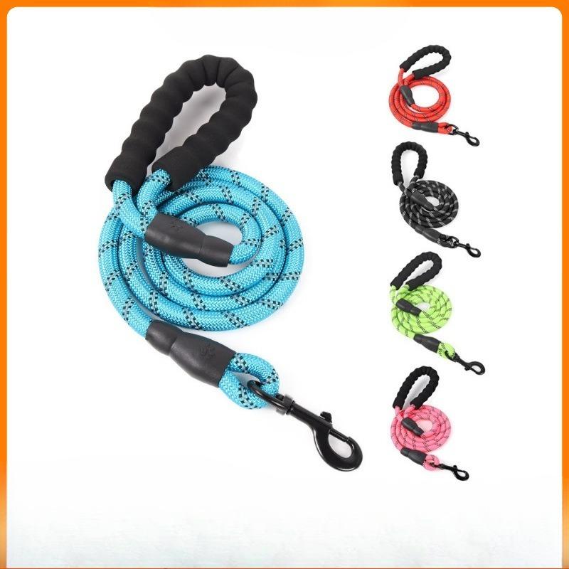 Extended Night Reflective Dog Leash, Foam Handle, Dog Leash, Dog Food, Dog Walking Leash, Pet Supplies