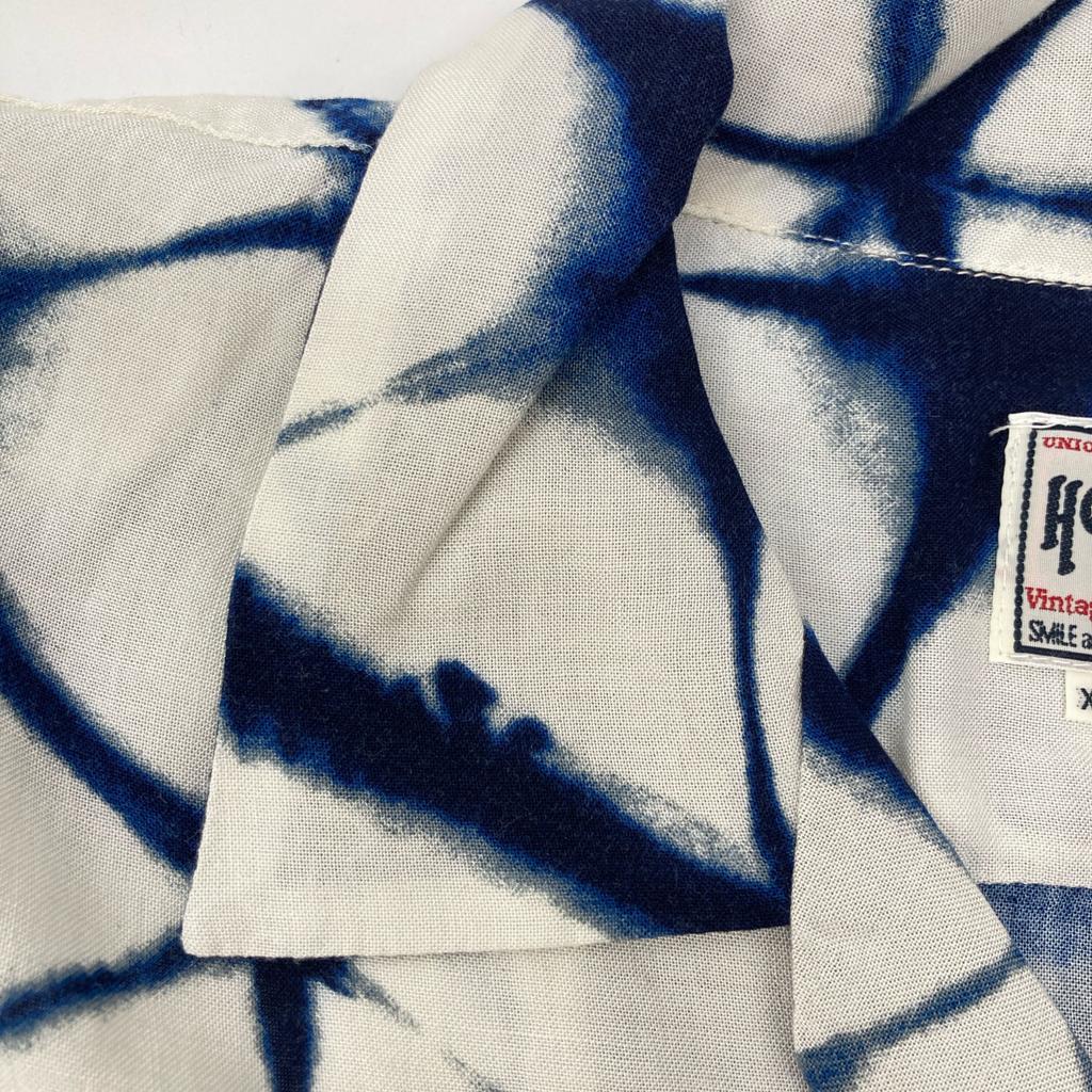 HOUSTON Off-white rayon wool aloha shirt 41249 tops XL Off-white/blueUsed