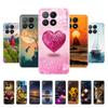 Für Xiaomi Poco X6 Pro Hülle Beliebte Blume Stoßfest Funda Silikon Klar Weich TPU Hülle Für Xiaomi Poco X6 Pro 5G PocoX6 Bumper