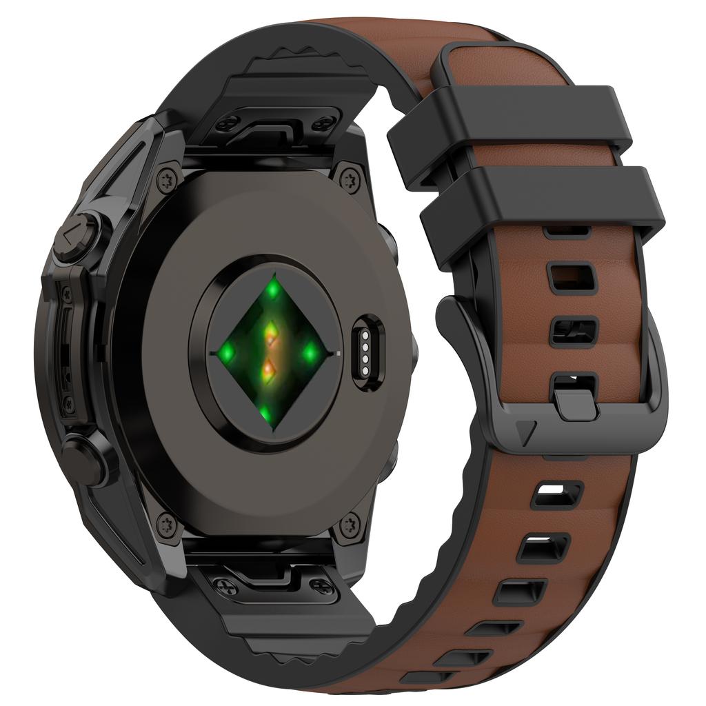 Quick Fit 26mm 22mm Armband für Garmin Fenix 8 Pro 47mm 51mm AMOLED MicroLED Leder Silikonband Fenix E 6 6X 7 7X/Epix Armband