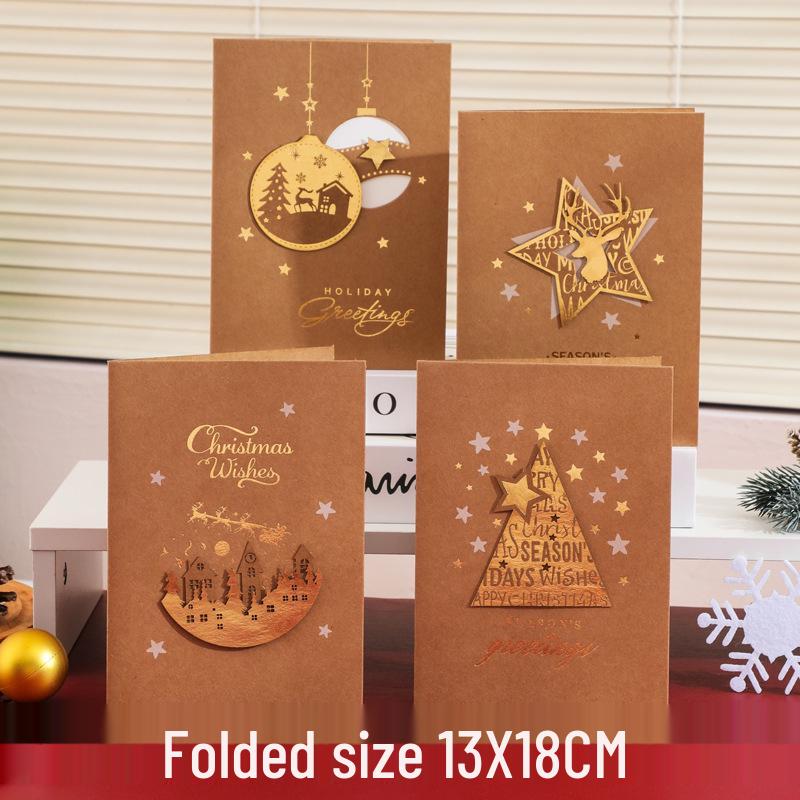 3D Christmas Music Greeting Card - Mini Cartoon Design for Children
