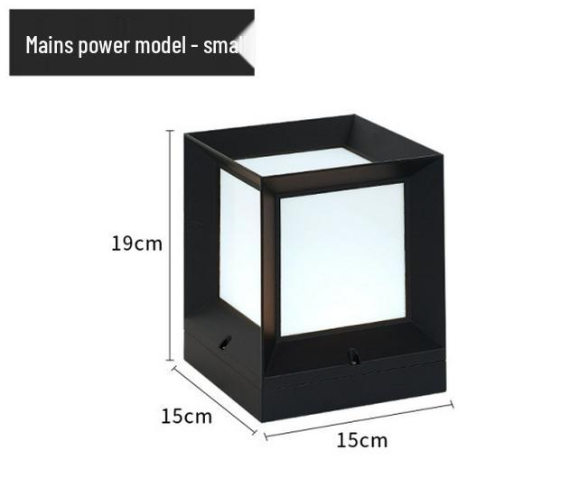 European-Style Solar Waterproof Outdoor Square Light for Courtyards, Villas, Parks, Fences, and Gates 