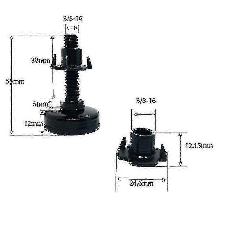 Adjustable Furniture Feet Heavy Duty, Table Leg Levelers Adjustable Height (4 Pieces) Starlight