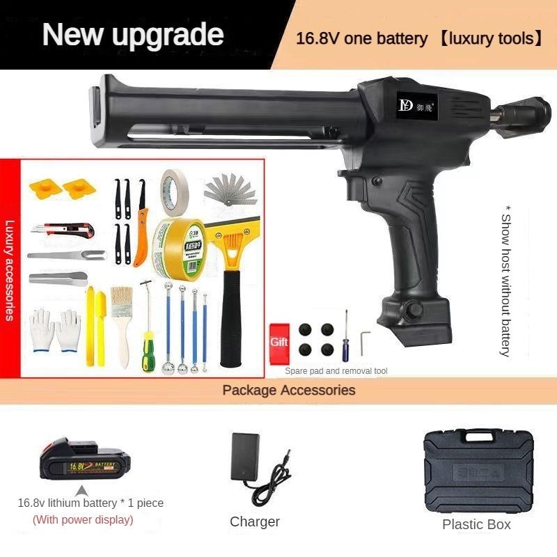 Household Electric Heat Hot Anti-Drip Melting Glue Gun Pressure Black Sewing Repair Power Tool Double Tube Automatic Glue Gun