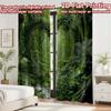 2D Flat Printing 2pcs Curtain Window Curtains Forest Heart Path Digital Printed Polyester Drapes Festive Curtains Perfect for