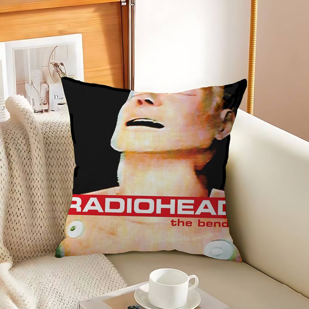 Hot Rock Music Band R-Radiohead Maple Design Cushion Cover Happy Autumn Harvest Decor Holiday Decorati Pillow Cover