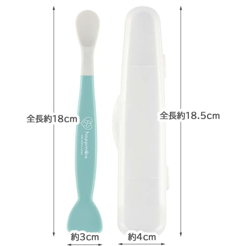 Skater Masher & Spoon Pet Food Spoon Pet Supplies with Case Convenient for Going Out 2way Auxiliary Happy Mint Pmasp1-a