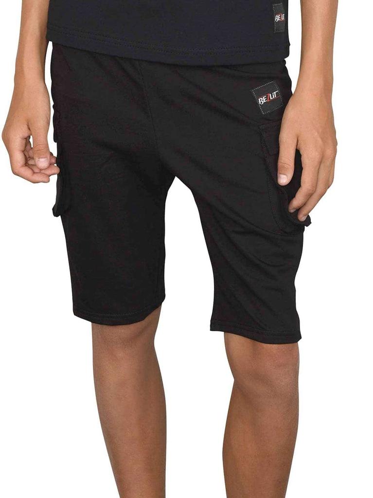 Kids Boys Cargo Fabric Shorts