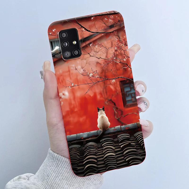 For Samsung Galaxy A51 A71 5G Phone Case Butterfly Girl Soft Silicone TPU Back Housing SM-A516B A516N A516V A716V A716U Covers