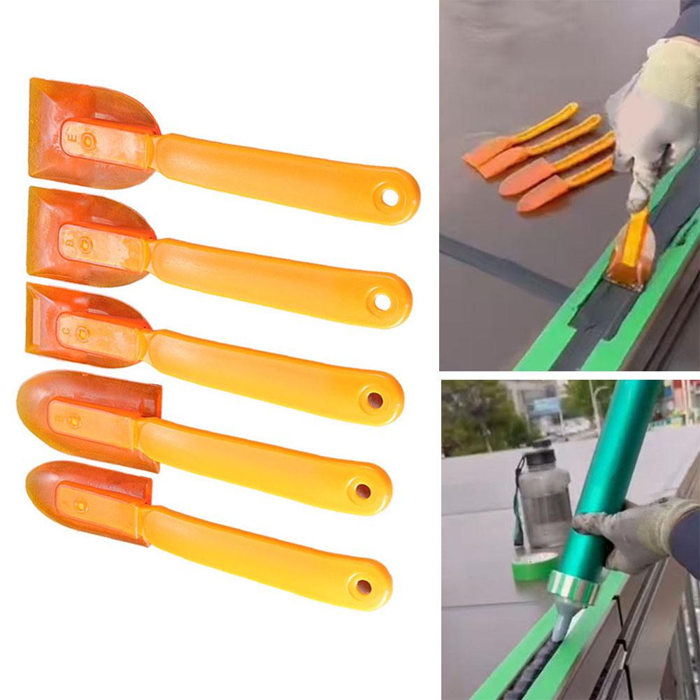 For Home Renovation Caulk Tool Angled Caulk Spreading Tool Construction Tools 5 Pack Tool Set Angled Spreader Comfortable Grip