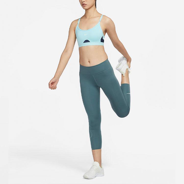 Nike Indy Logo Low Impact Support Sports Bra Women Underwear Blue CZ4463-482