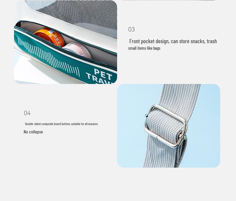 Portable Large Capacity Breathable Pet Backpack - Cat & Dog Space Capsule Bag for Outings