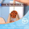 AEE2-Wool Felting Needle Tools, Wool Felting Tool Kit With 3 Sizes Felting Needles And 1/8 Needle Wooden Handle For Needle