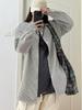 Women's Black Striped Jacket-Style Summer Shirt - Youthful, Versatile, and Loose-Fit Design